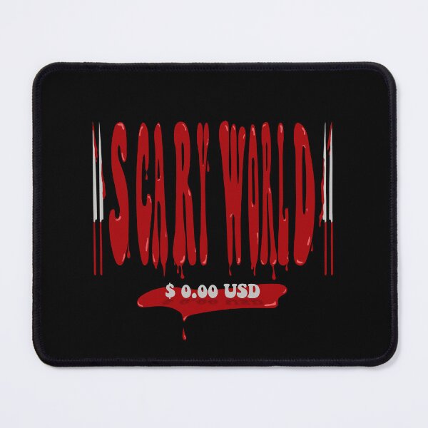Item preview, Scary World Barcode Typography designed and sold by CatchyFunky.