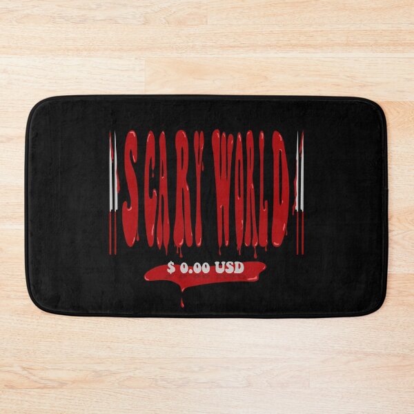 Item preview, Scary World Barcode Typography designed and sold by CatchyFunky.