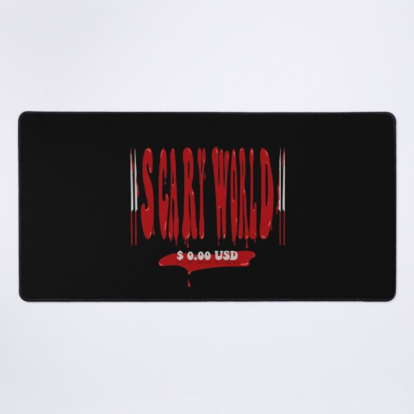 Item preview, Scary World Barcode Typography designed and sold by CatchyFunky.