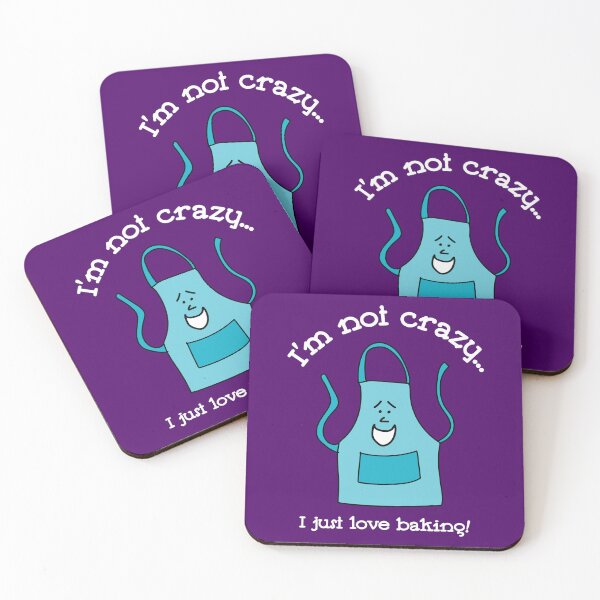 Item preview, I'm Not Crazy... Apron Character - White Text designed and sold by Sketchypenface.