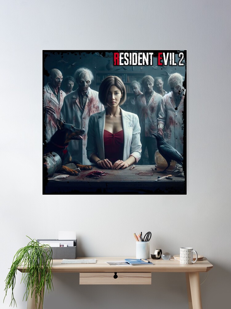 ADAポスター【入手困難レア】 BIOHAZARD 4 Leon Kennedy & Ada Wong Rare B2 Size Poster Resident