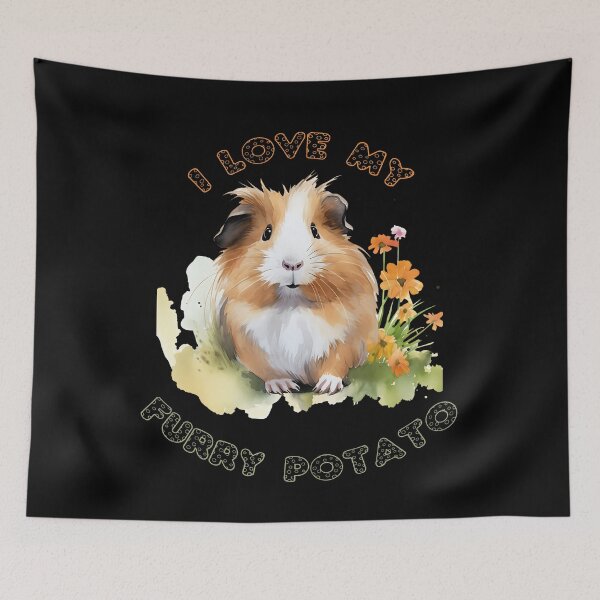 Item preview, Furry potato funny gifts for guinea pig fans designed and sold by ABCreativeShop.