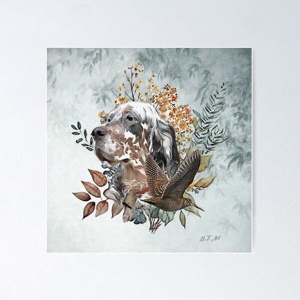 Item preview, English setter , Woodcock Hunting , Art  designed and sold by TammyHunterArt.