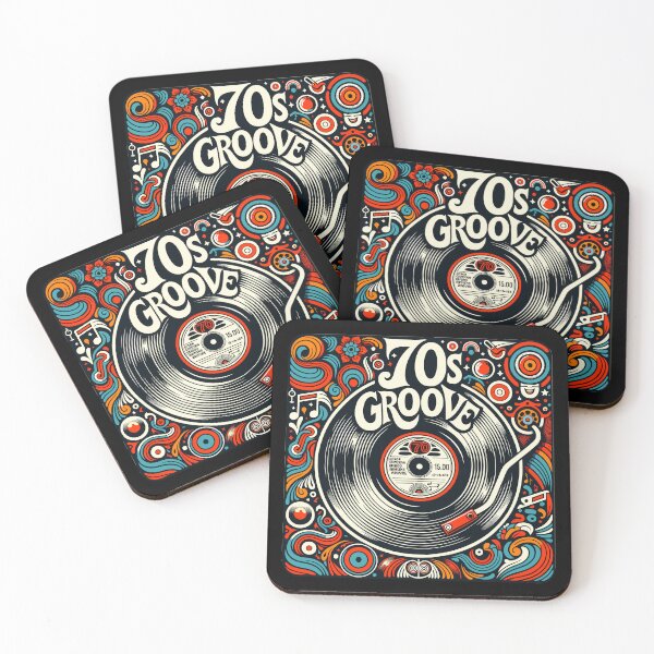 Item preview, 70s Groove: Vintage LP & Psychedelic Pattern Design designed and sold by ElLocoMus.