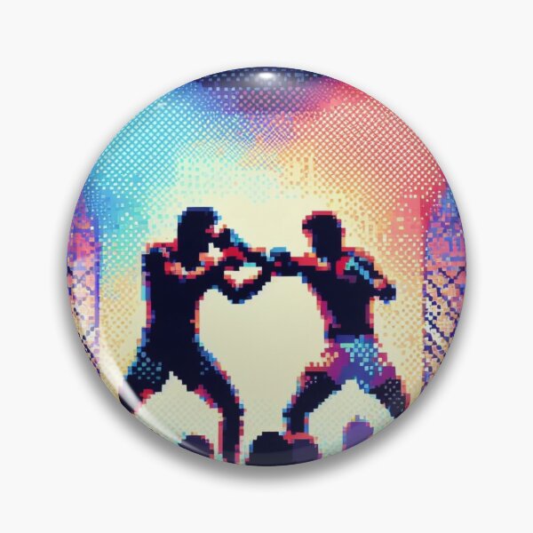 Artikelvorschau, intense cage fight MMA pixel digital art entworfen und verkauft von Martial-Art-23.