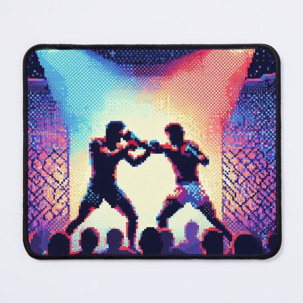 Item preview, intense cage fight MMA pixel digital art designed and sold by Martial-Art-23.