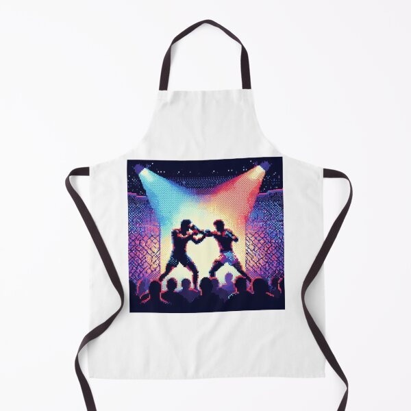 Item preview, intense cage fight MMA pixel digital art designed and sold by Martial-Art-23.