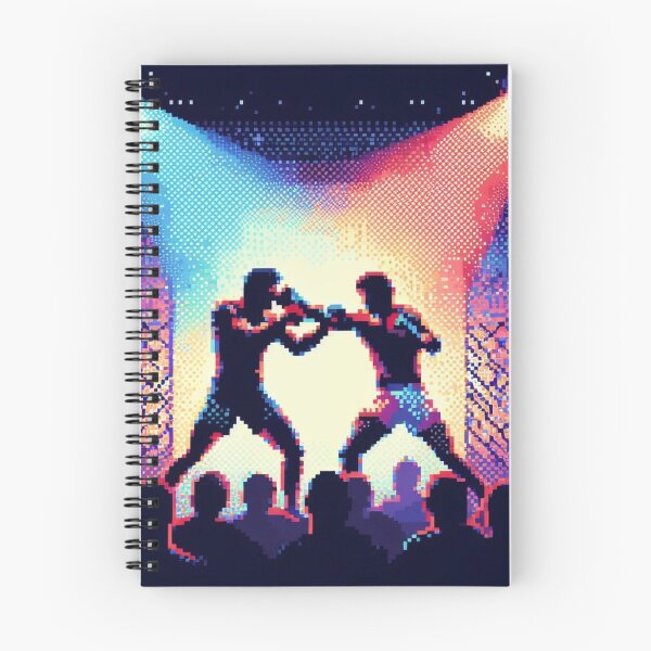 Item preview,  intense cage fight MMA pixel digital art designed and sold by Martial-Art-23.