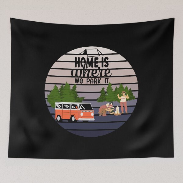 Item preview, Home is where we park it funny gifts for camping fans designed and sold by ABCreativeShop.