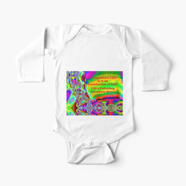 Life's Unfolding Adventure Story Long Sleeve Baby One-Piece