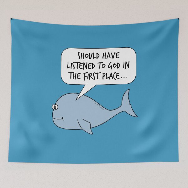 Item preview, Jonah And The Whale Church Funny designed and sold by doodlerob.