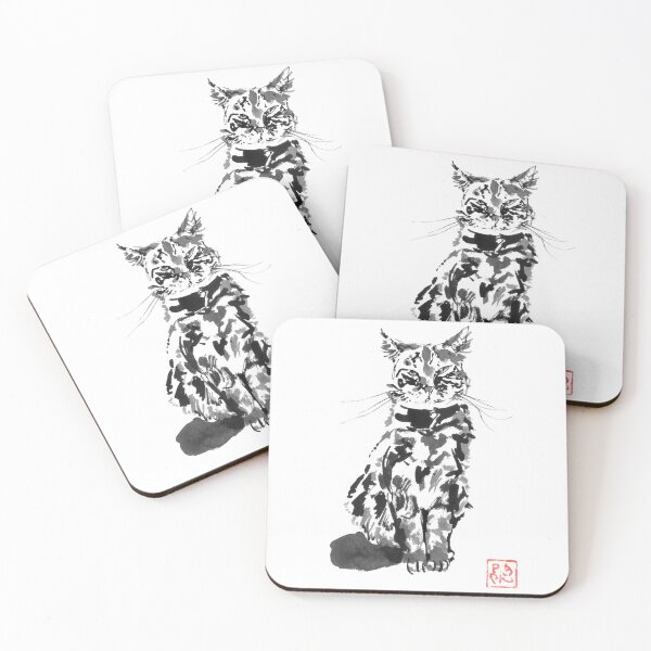 Item preview, suspicious cat designed and sold by pechane.