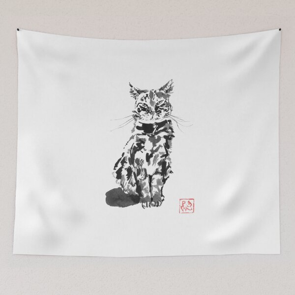 Item preview, suspicious cat designed and sold by pechane.