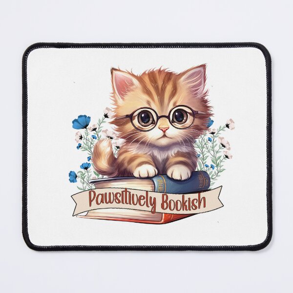 Item preview, Pawsitively Bookish Cat designed and sold by HappyLifeCreate.