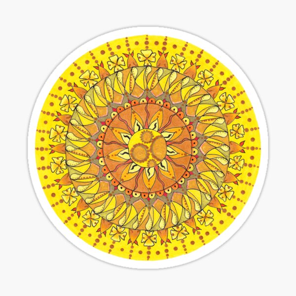 Sunlight mandala Sticker