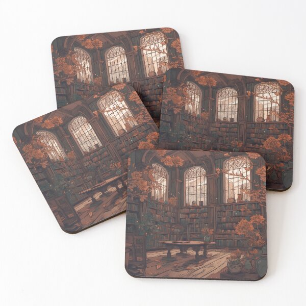 Item preview, Dark Academia Library designed and sold by Cozy Nerdy Things.