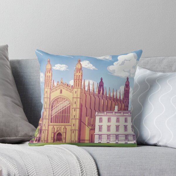 Item preview, King's College Cambridge University Colourful Illustration designed and sold by drawingcam.