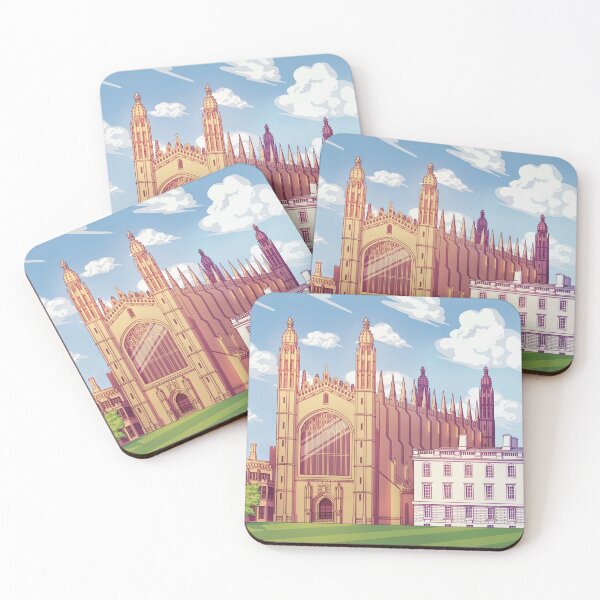 Item preview, King's College Cambridge University Colourful Illustration designed and sold by drawingcam.