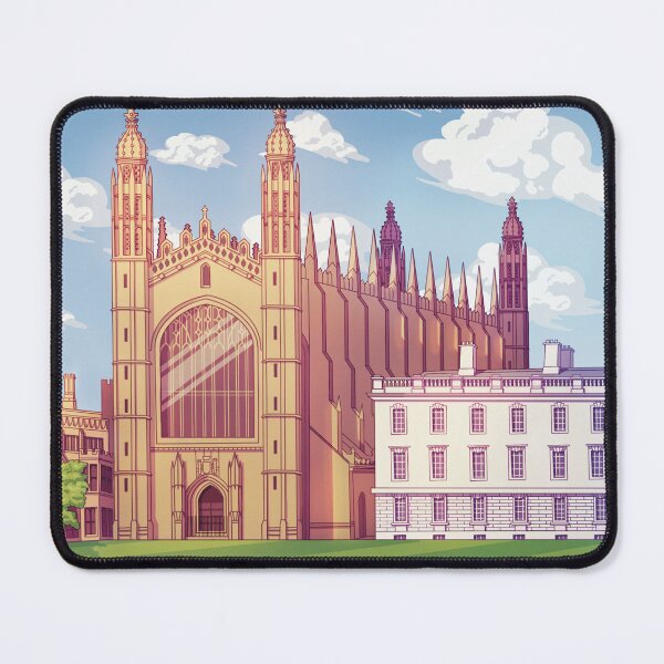 Item preview, King's College Cambridge University Colourful Illustration designed and sold by drawingcam.