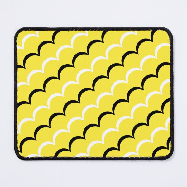 Item preview, Yellow Wave Line Curl Semicircles Crescents Arcs Stripes Contemporary Sunny Sunlight Pattern designed and sold by PenguinForests.