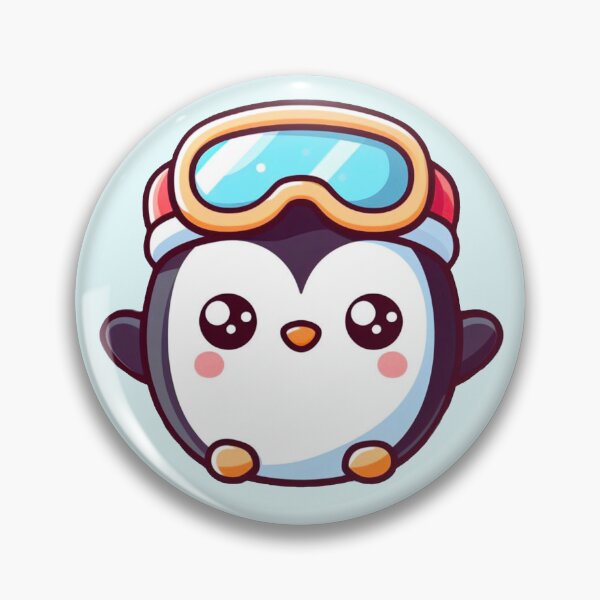 Item preview, Cute Penguin with Goggles - Cartoon Sticker for Ski Lovers designed and sold by Covo Studio.