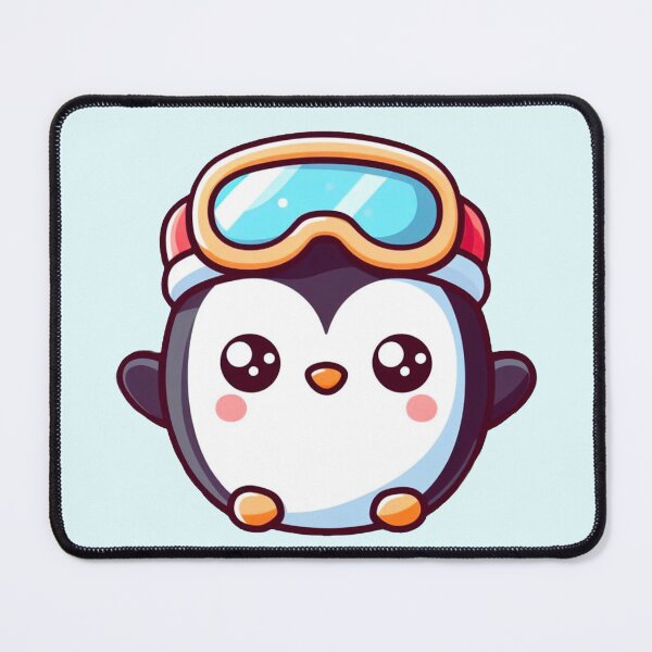 Item preview, Cute Penguin with Goggles - Cartoon Sticker for Ski Lovers designed and sold by Covo Studio.