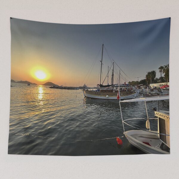 Item preview, Turgutreis Harbour Sunset designed and sold by Londonimages.