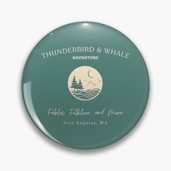 Item preview, Thunderbird & Whale Bookstore designed and sold by Cozy Nerdy Things.
