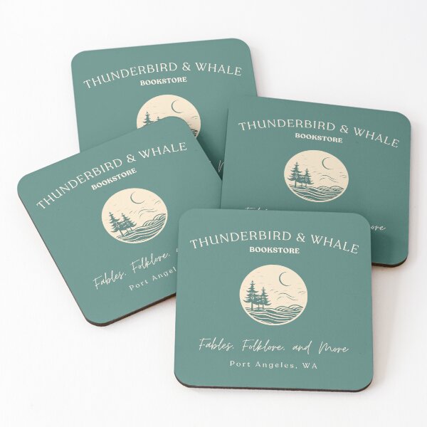 Item preview, Thunderbird & Whale Bookstore designed and sold by Cozy Nerdy Things.