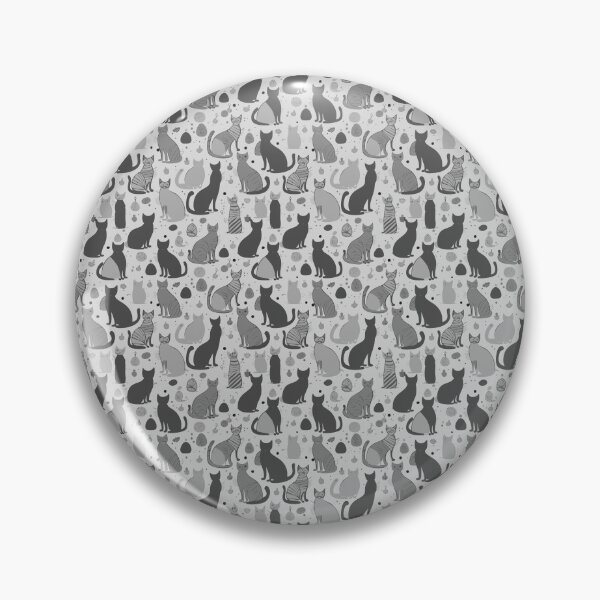 Item preview, Gray Cats Pattern designed and sold by GoodSamSupplyCo.
