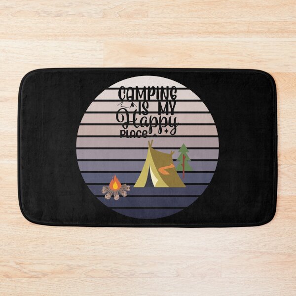 Item preview, Camping is my happy place funny gifts for camping fans designed and sold by ABCreativeShop.