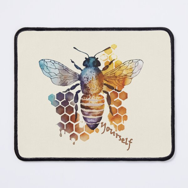 Item preview, Bee / Be Yourself A Bumblebee Watercolor Over Honeycomb  designed and sold by GVRDesign.
