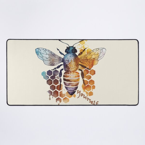 Item preview, Bee / Be Yourself A Bumblebee Watercolor Over Honeycomb  designed and sold by GVRDesign.