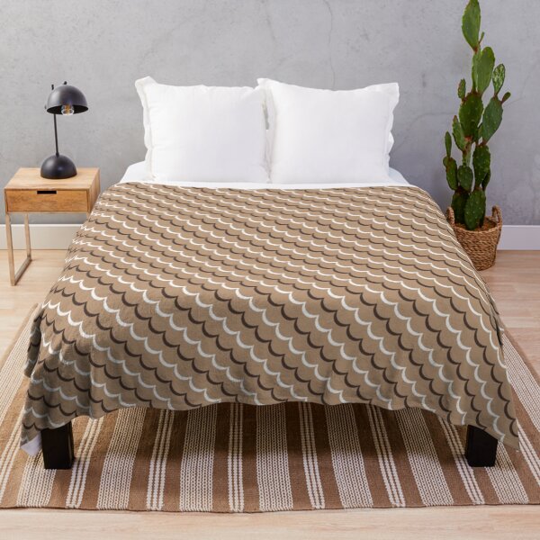 Item preview, Beige Marrón Diagonal Semicírculo Creciente Arco Línea Rizo Curva Decorativo Desierto Fluyendo Patrón designed and sold by PenguinForests.