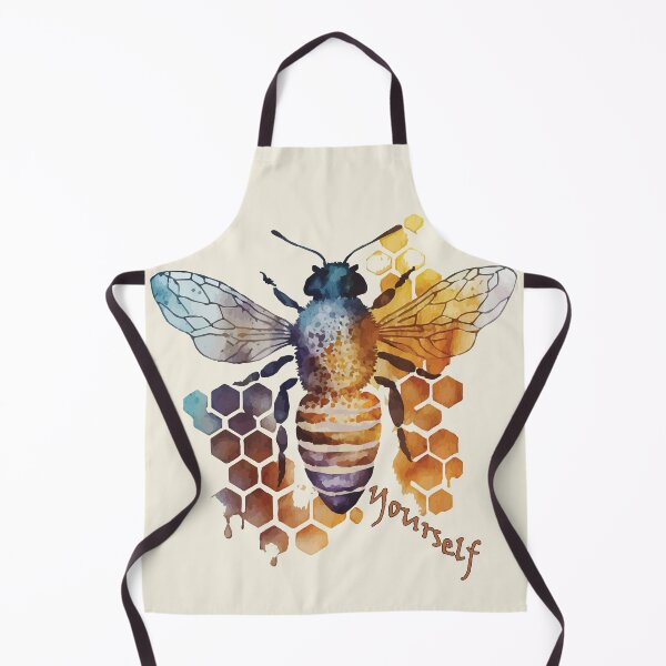 Item preview, Bee / Be Yourself A Bumblebee Watercolor Over Honeycomb designed and sold by GVRDesign.