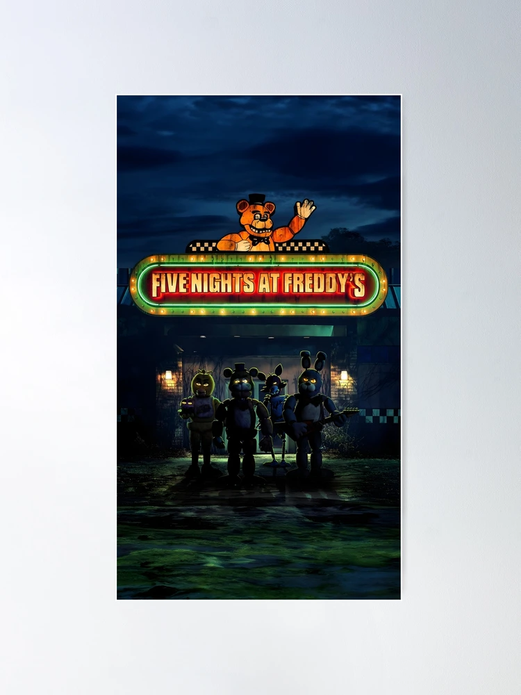 Top Set 5 Five Nights at Freddy's 2023 Movie Poster, 5 Styles Print, No Framed, Gift