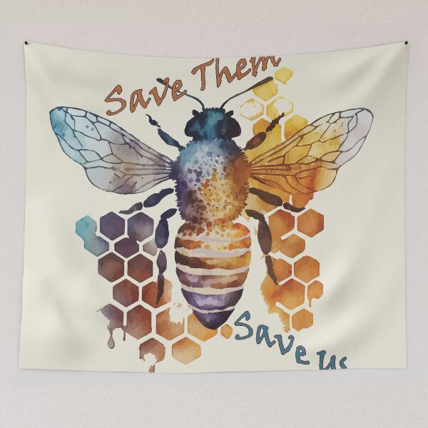 Item preview, Save The Bees - Eco Earth Friendly Conservation Message designed and sold by GVRDesign.