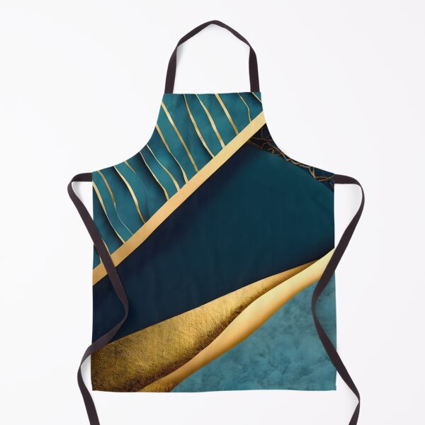 Item preview, Abstract, Geometric, Dark Teal, Teal, Gold, Art Deco, Stripes designed and sold by Golden-Feathers.