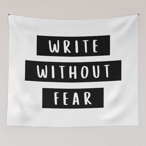 Item preview, Write Without Fear Motivational Message designed and sold by TheBookishLife.