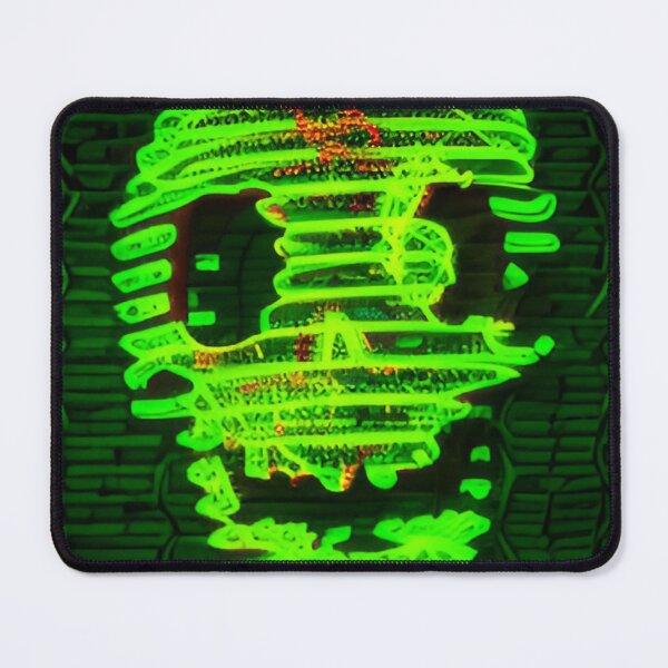 Item preview, Green neon skull designed and sold by Glenbobagins.