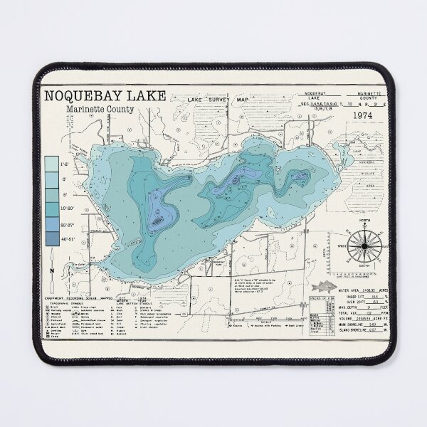 Item preview, Noquebay Lake WI Marinette County  designed and sold by Jean Plout.