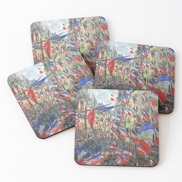 Item preview, Claude Monet's The Rue Montorgueil with Flags designed and sold by mosfunky.