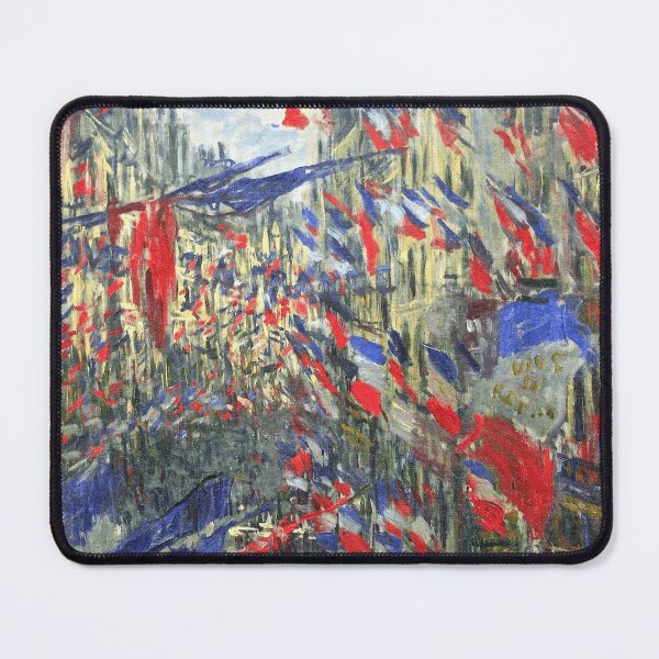 Item preview, Claude Monet's The Rue Montorgueil with Flags designed and sold by mosfunky.