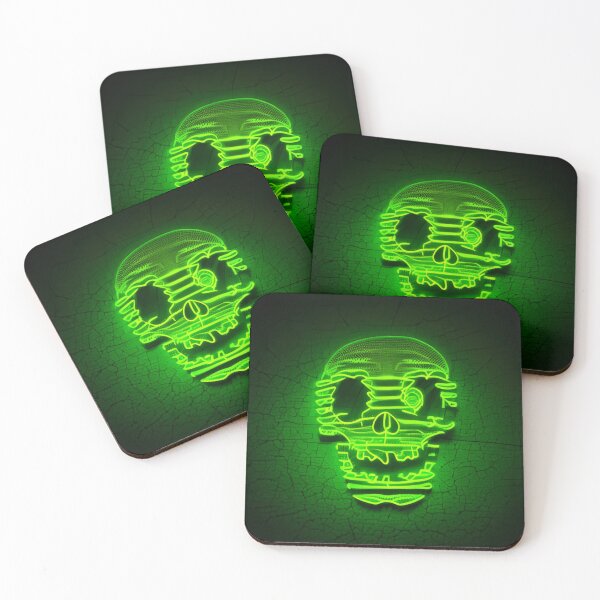 Item preview, Copy of Green neon skull designed and sold by Glenbobagins.
