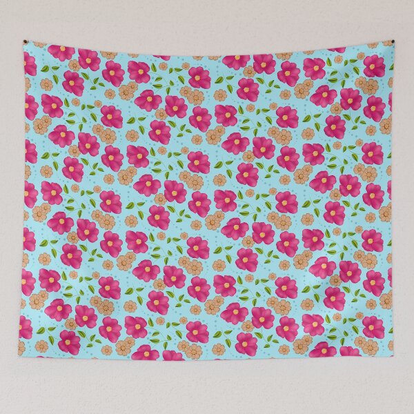 Item preview, Cosmos Floral - Blue designed and sold by JaselviiStudio.