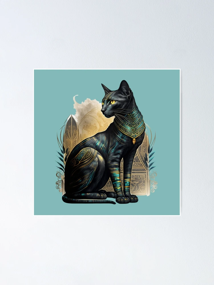 エジプト ビンテージポスター 猫 Bastet Cat by M. Azmy エジプト ビンテージポスター 猫 Bastet Cat by M. Azmy