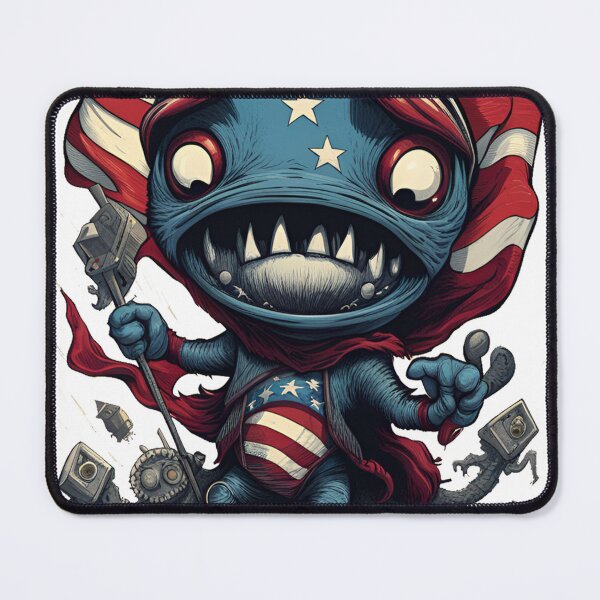 Artikelvorschau, alienlove 104 good mood lucky funny skull USA hero entworfen und verkauft von alienlove-8.