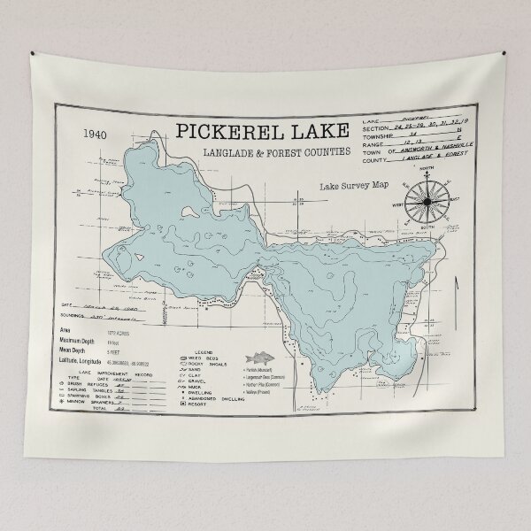 Item preview, Pickerel Lake WI Langlade and Forest Counties  designed and sold by Jean Plout.