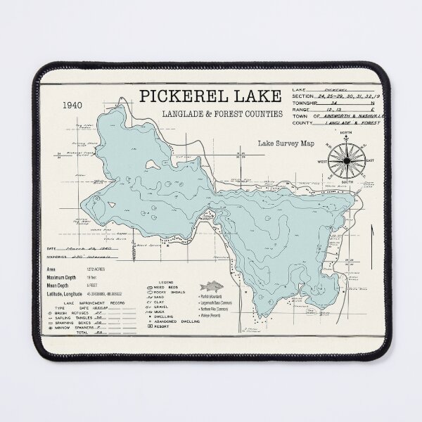Item preview, Pickerel Lake WI Langlade and Forest Counties designed and sold by Jean Plout.