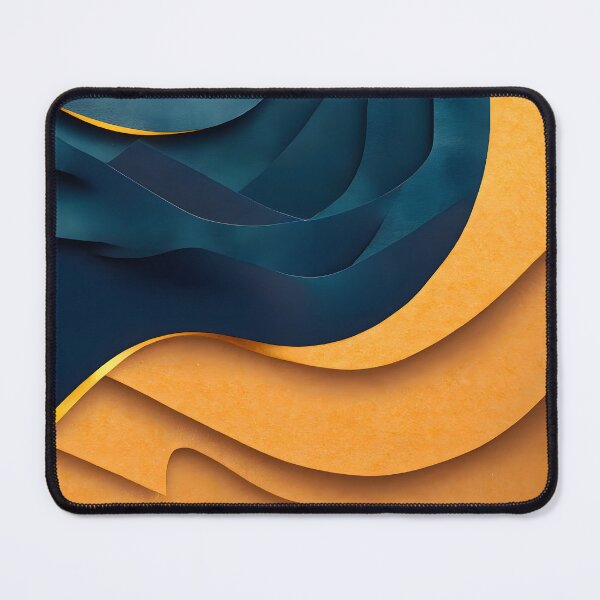 Item preview, Abstract, Geometric, Dark Teal, Teal, Dark Blue, Orange, Pumpkin Orange, Desert Orange, Gold designed and sold by Golden-Feathers.